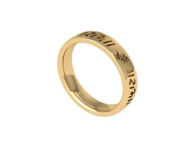 Wedding Ring  3D print model 69