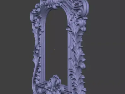 Baroque Picture Frame 3D print model