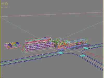 Chinese Style Architecture 3D model 14