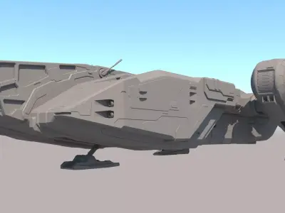 Sci Fi Dropship 3D model