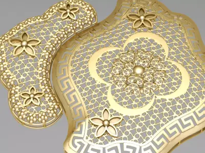 Main pieces of kurdish designs 2 3D print model