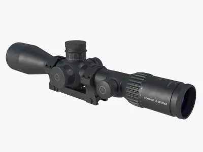 Schmidt and bender 5-27x56 sniper scope Low-poly 3D model