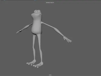 Cartoon Frog 3D model buy