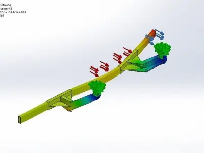 SimScale Truck Underrun Protection 2 Free 3D model