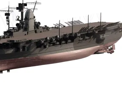 WW2 GERMAN NAVY AIRCRAFT CARRIER 3D model