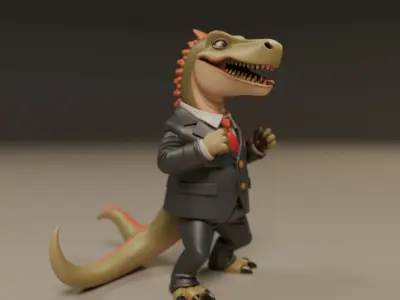 dinosaur 3D print model 7