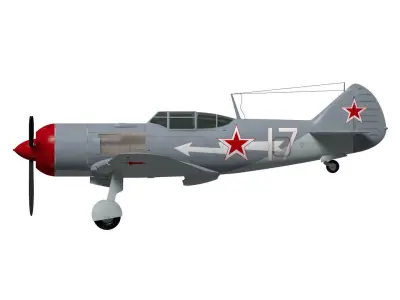 Lavochkin La-7 3D model purchase