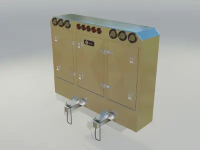 Aluminium Enclosed Headache Rack 3D model