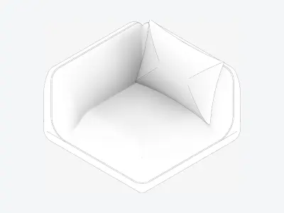 Chair - Sofa - Contemporary - Jack - Corner Low-poly 3D model