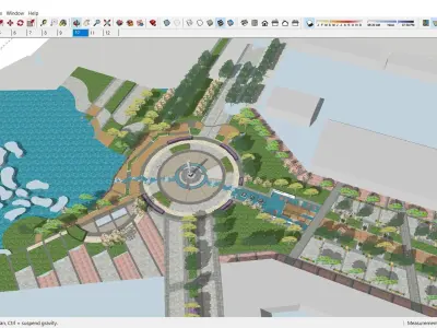 Sketchup Landscape Park 180 3D model