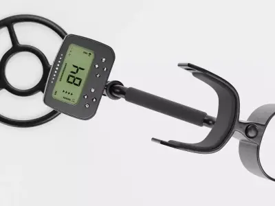 Metal Detector - Clean Professional Ground Scanner 3D model