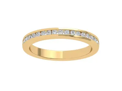 Wedding Band 3D print model 4
