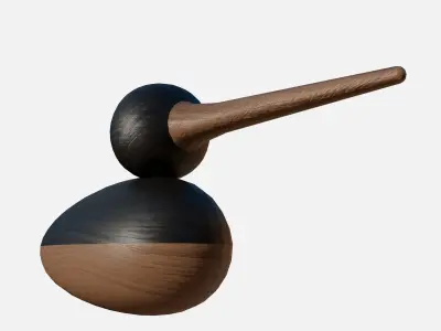 Wood duck Low-poly 3D model