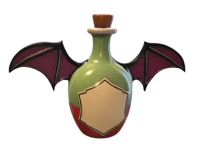 Pack Bottle Low-poly 3D model