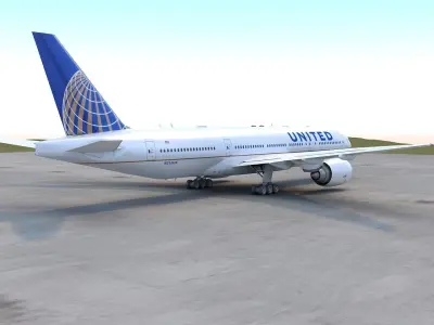 B 777-200 3D model