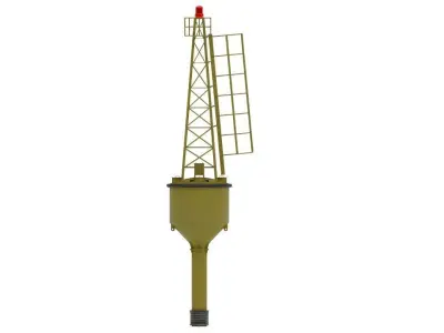 navigation buoy Low-poly 3D model