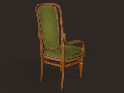 Antique Chair - PBR Game Ready Low-poly 3D model purchase