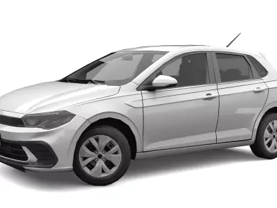 Car Compact Polo 2025 Low-poly 3D model