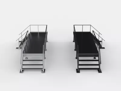 Industrial Staircases 02 3D model