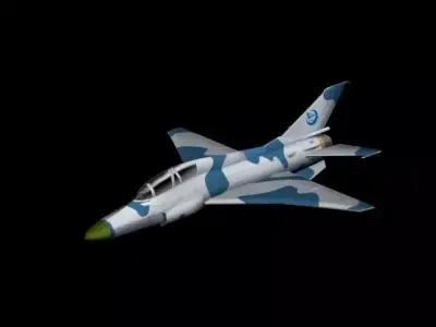 FTC-2000 Mountain Eagle Fighter Low-poly 3D model