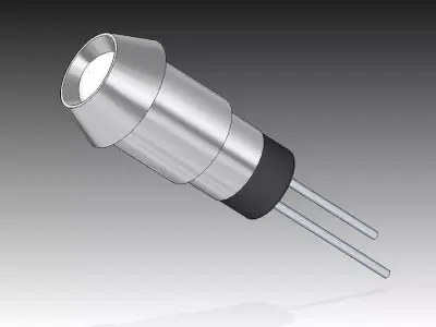 LED Panel Mount Indicator Free 3D model