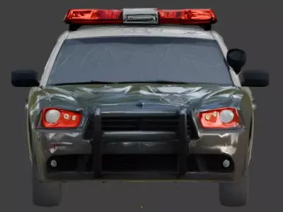 Possessed Modern Police Interceptor 3D Model Low-poly 3D model