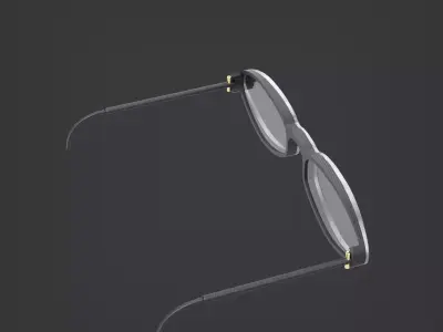 Glasses sun accesories mirrored sunglasses miami 3D model