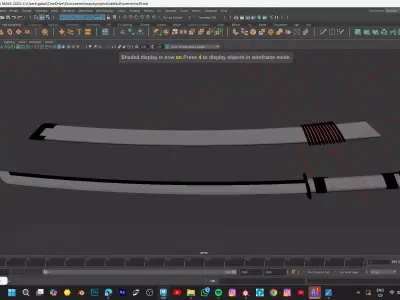 ENMA SWORD FROM ONEPIECE Low-poly 3D model