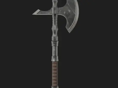 Game ready medieval axes collection 3D Model Pack
