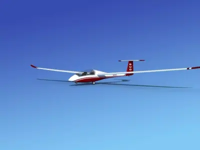 Duo Discus Sailplane 3D model 2