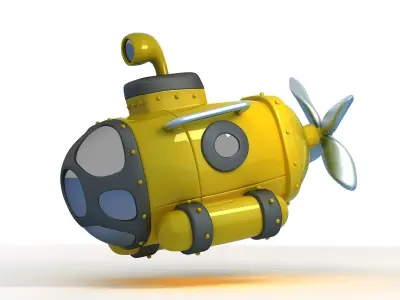  submarine seawolf navy attack deep vehicle nuclear missile  3D model