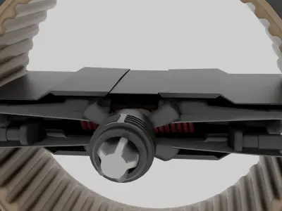 wheel Free low-poly 3D model by DCLC