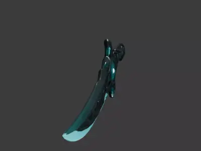 Futuristic Arcane Energy Dagger 3D model