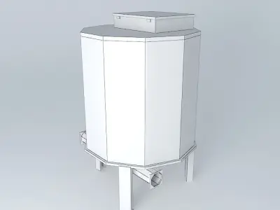 Tarax Tank for Wood Chips boiler Free 3D model