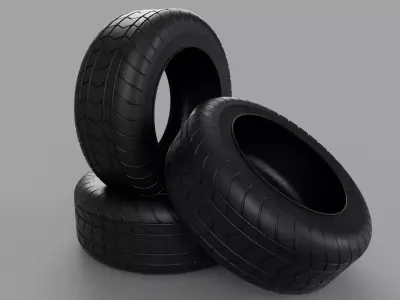 Free tire model Free low-poly 3D model
