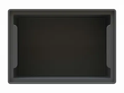 Stackable Storage Bin Capacity 2 Litres 3D print model