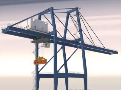 Harbour Crane 3D model