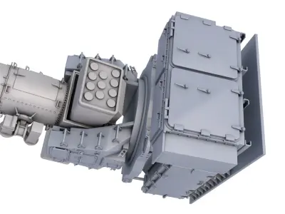 SeaRAM Ship Defense System 3D model
