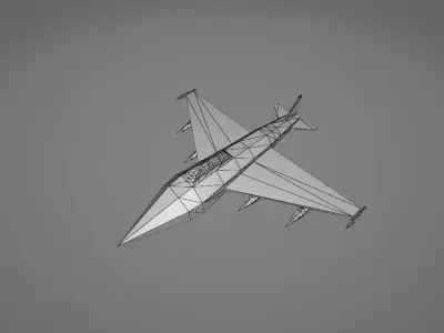 Fighter Jet Plane Free low-poly 3D model