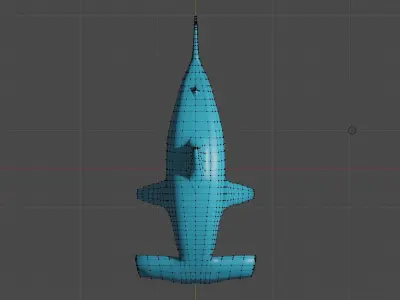 Hammerhead shark Low poly 3D model
