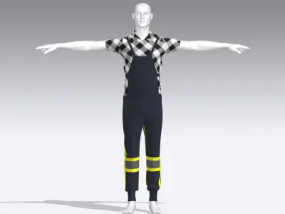 Worker Cloth Low-poly 3D model order