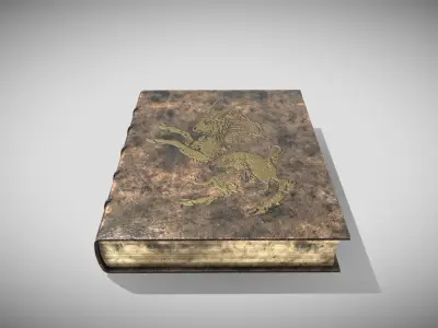 Fantasy Book Low-poly 3D model