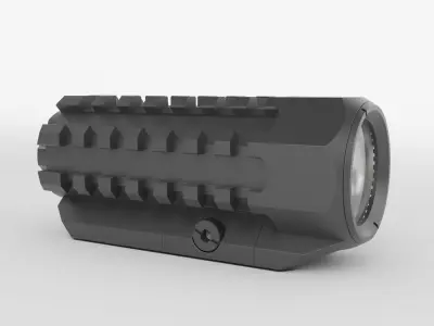 Tacrical Flashlight 3D model