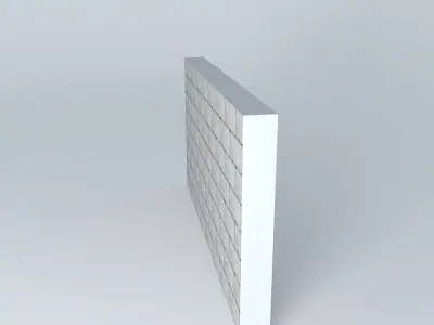 Cinder Block Wall 3D model