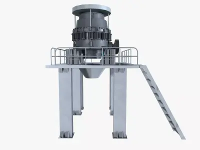 Stone Crusher 3D model buy