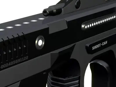 weapon Plasma Blastor Pistol  Shooter Low-poly 3D model