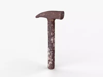 Iron Rust Hammer Tool Scan Low-poly 3D model