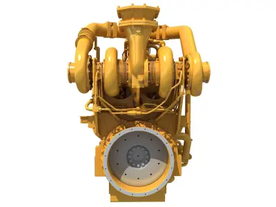 20 Cylinders Engine 3D model