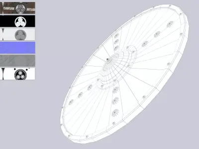 Viking shield Low-poly 3D model shop