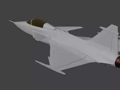 JAS 39 Gripen 3D print model